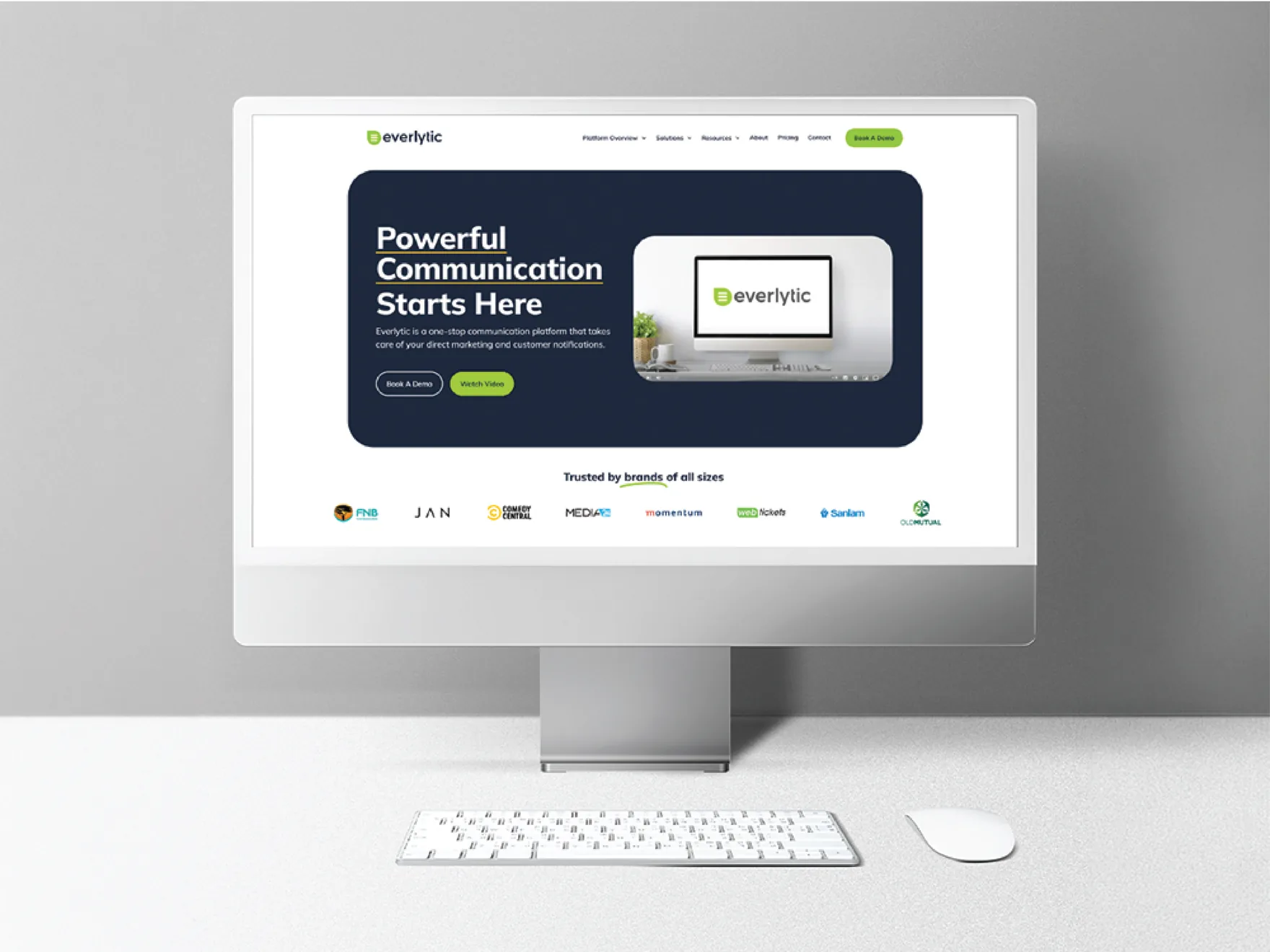 Everlytic Website — design detail