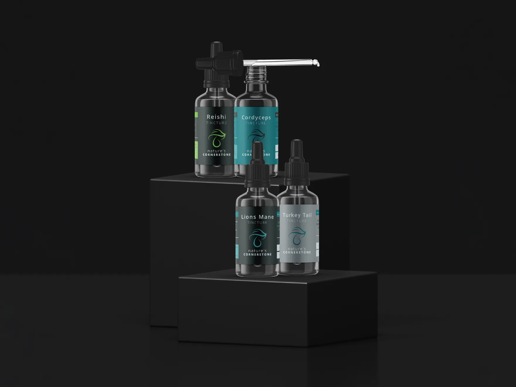 Nature's Cornerstone — wellness brand and packaging